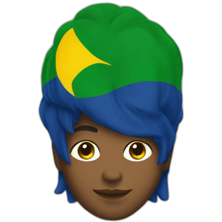 brazilian flag person emoji