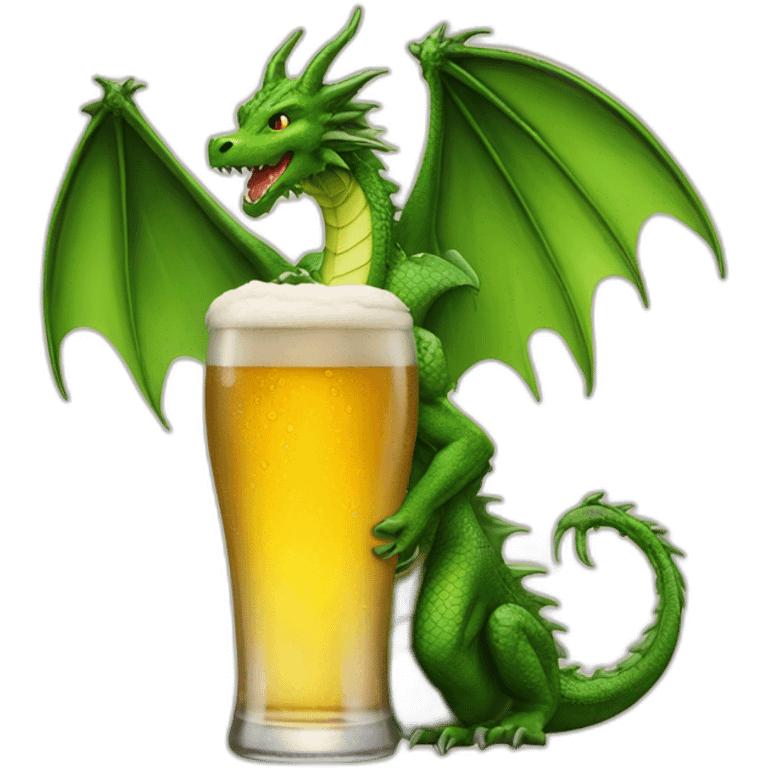 Dragon drink beer emoji