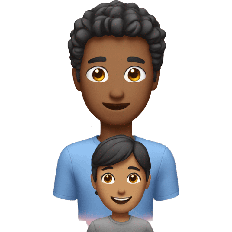 make a memoji chating with two persons that is message emoji