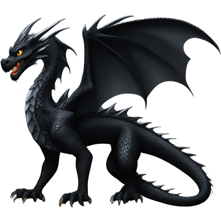 Black dragon emoji