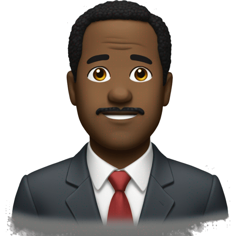 Stanley Hudson wearing suit emoji