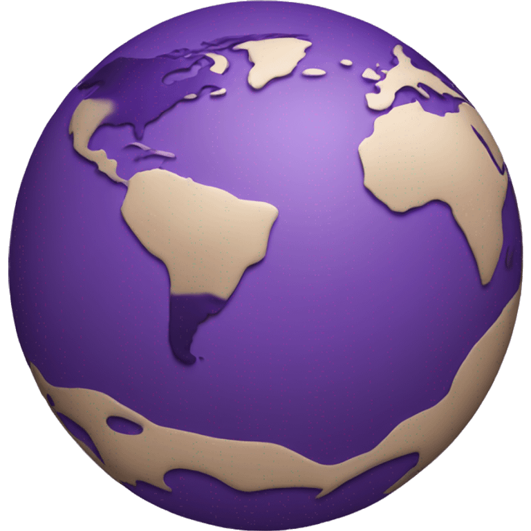 Purple earth  emoji