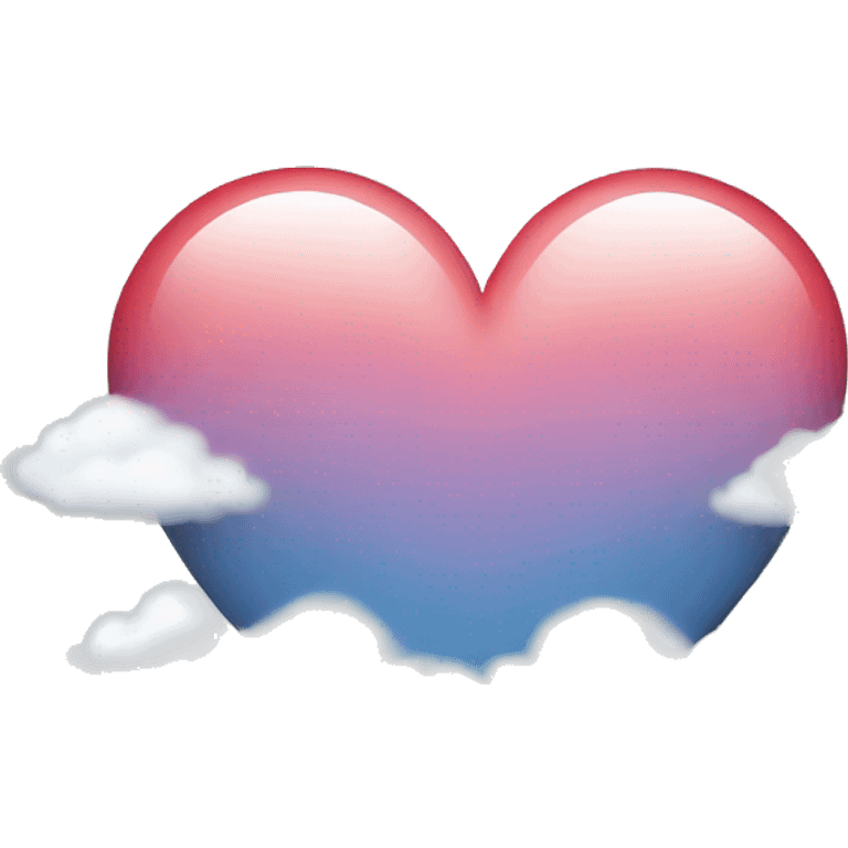 heart with clouds emoji