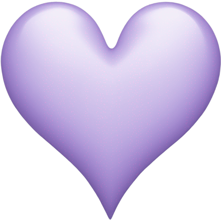 Light purple and white heart emoji