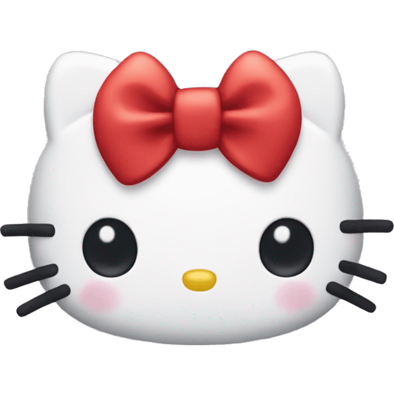 Sanrio hello kitty red bow  emoji