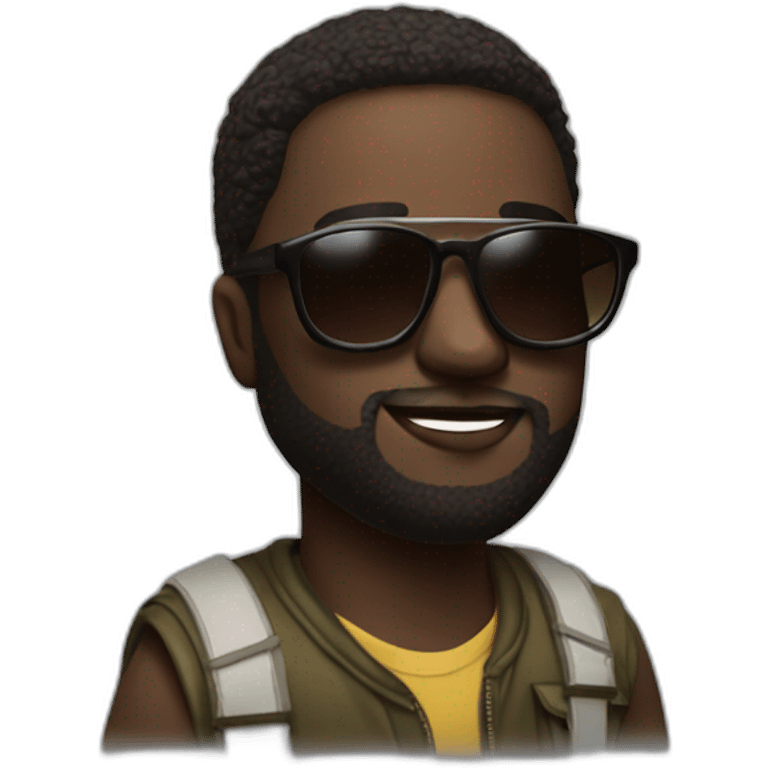 Damso with sun glasses emoji