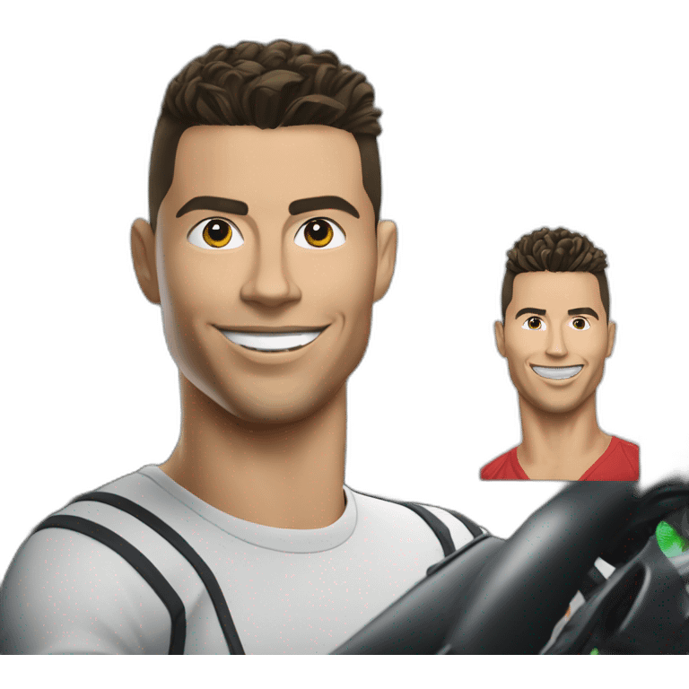 Ronaldo dans une bmw emoji