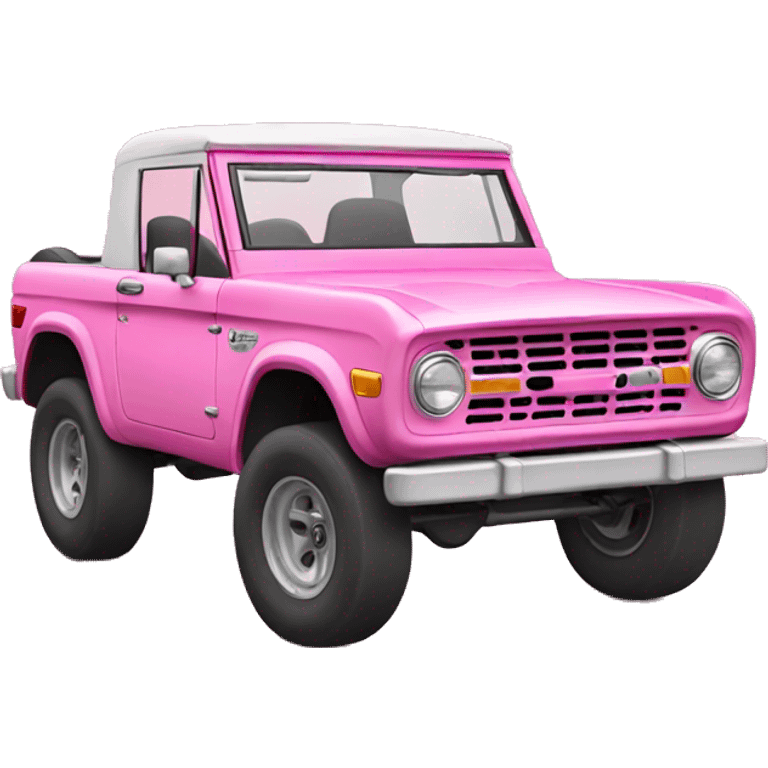 Pink bronco  emoji