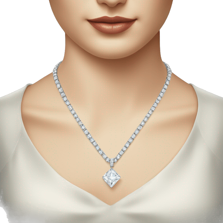 cartier diamond necklace emoji