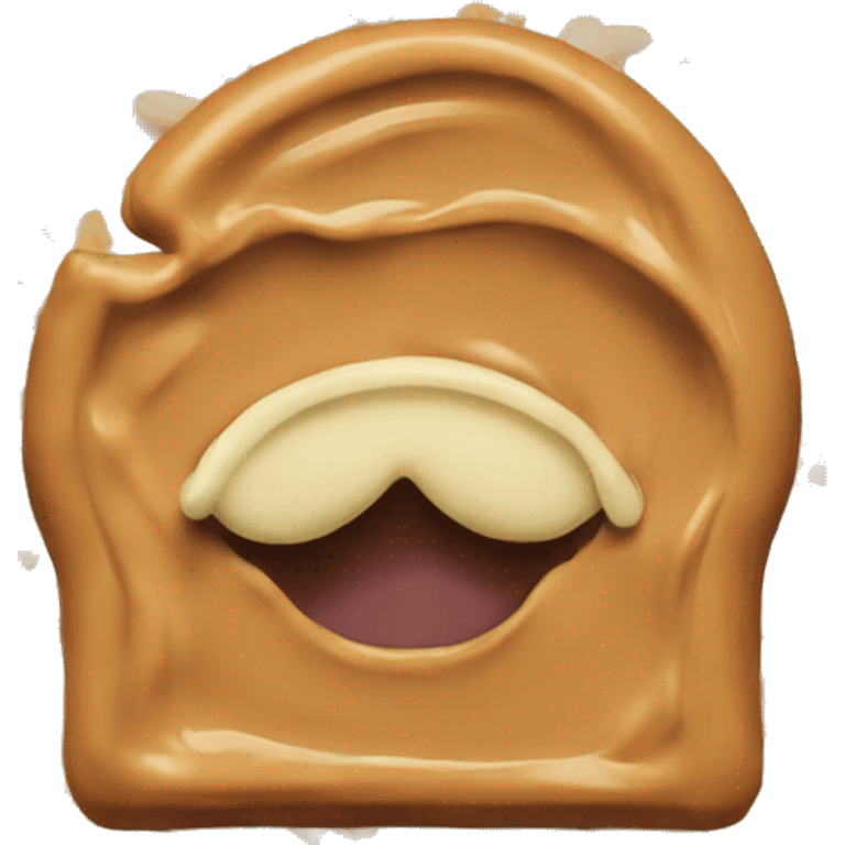 Peanut butter rainbow kiss emoji