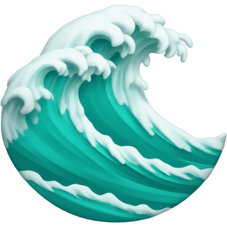 teal ocean wave emoji