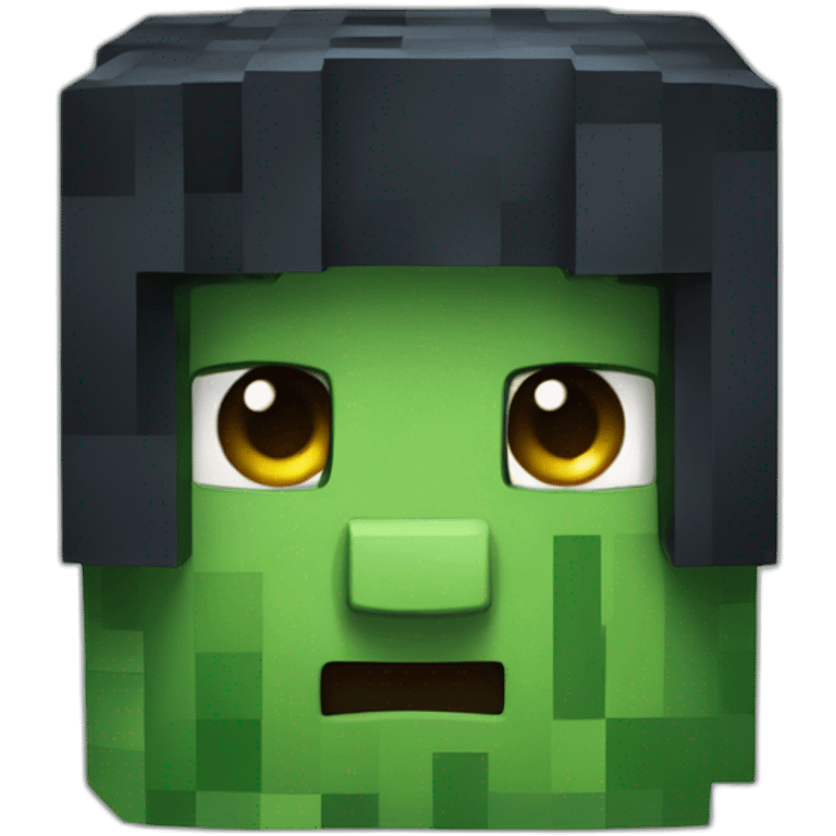 creeper from minecraft front view emoji