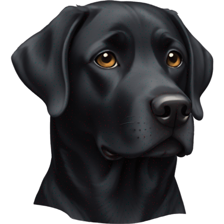 black lab  emoji