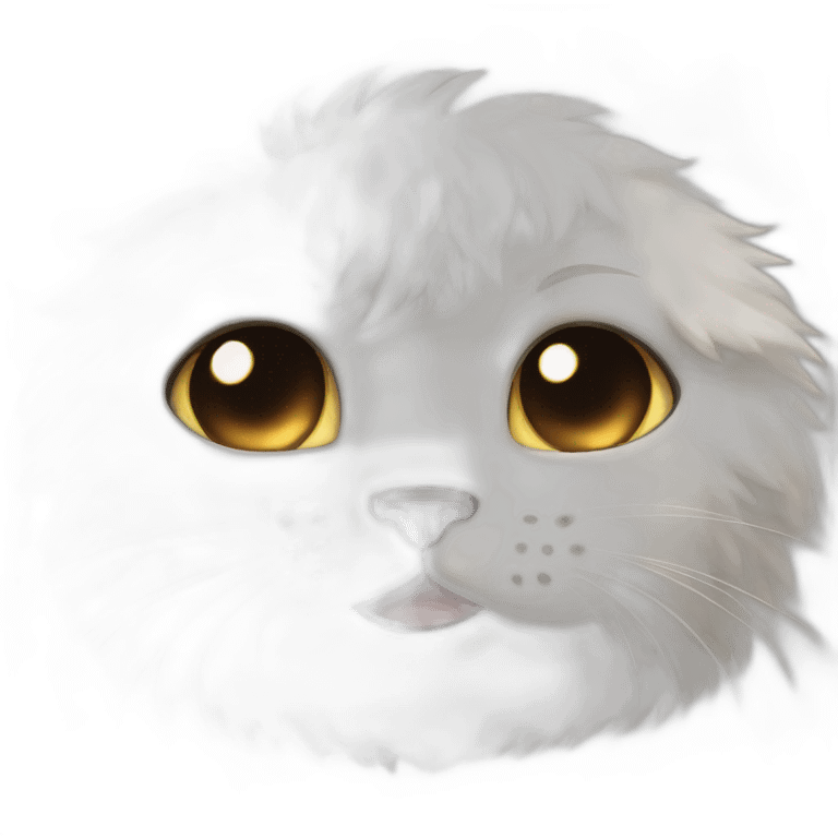 Crying cat fluffy emoji