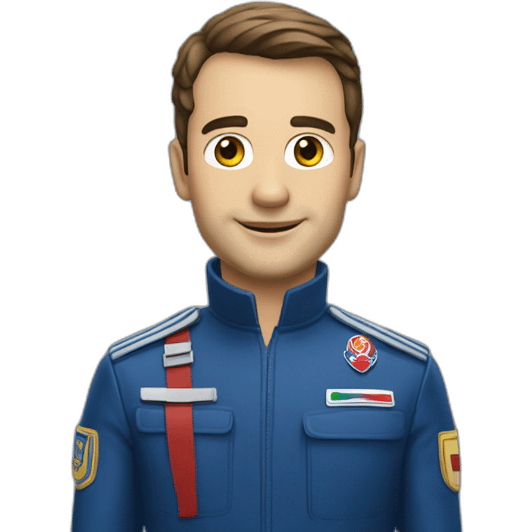 Homme Pilote patrouille de france emoji