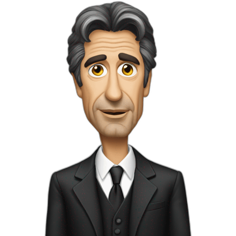 al pacino cartoon wearing suit emoji