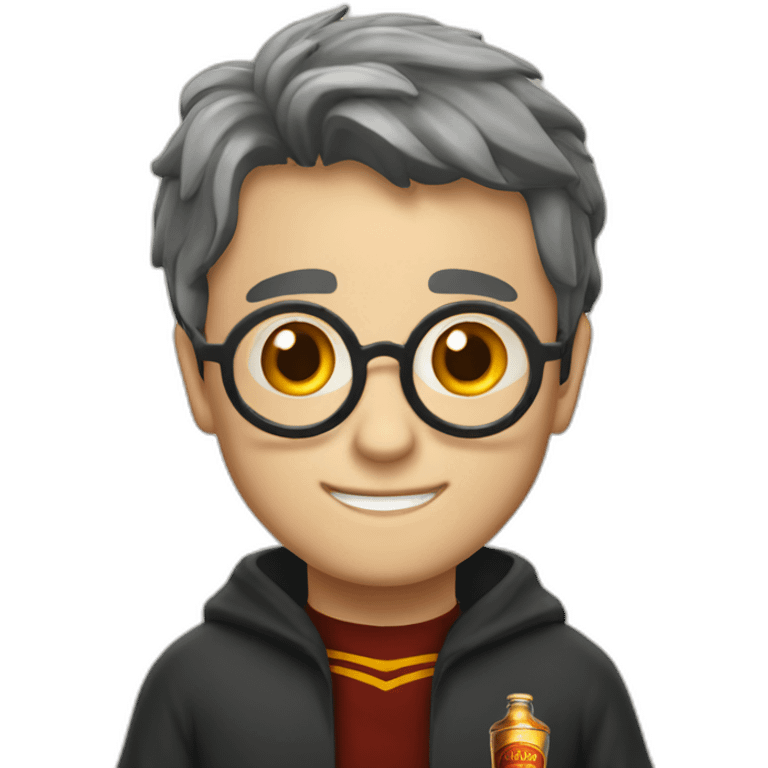 Harry potter boit une bière emoji