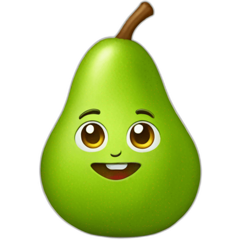 GREEN pear emoji