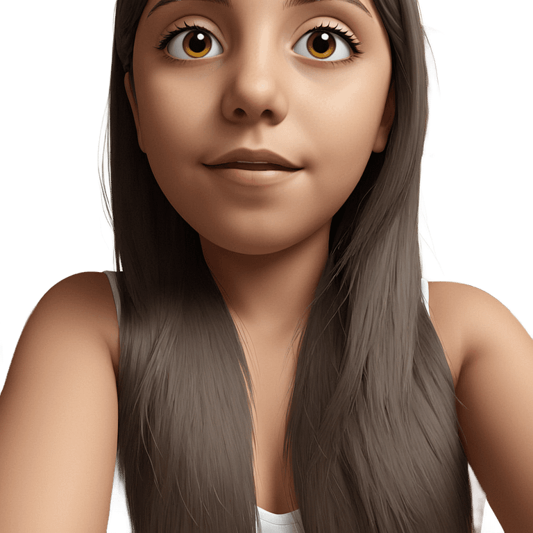 realistic portrait of girl emoji