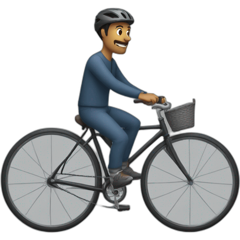 man in bicycle emoji