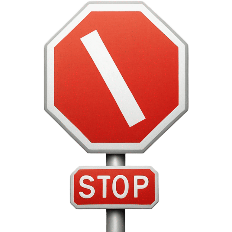 stop sign emoji