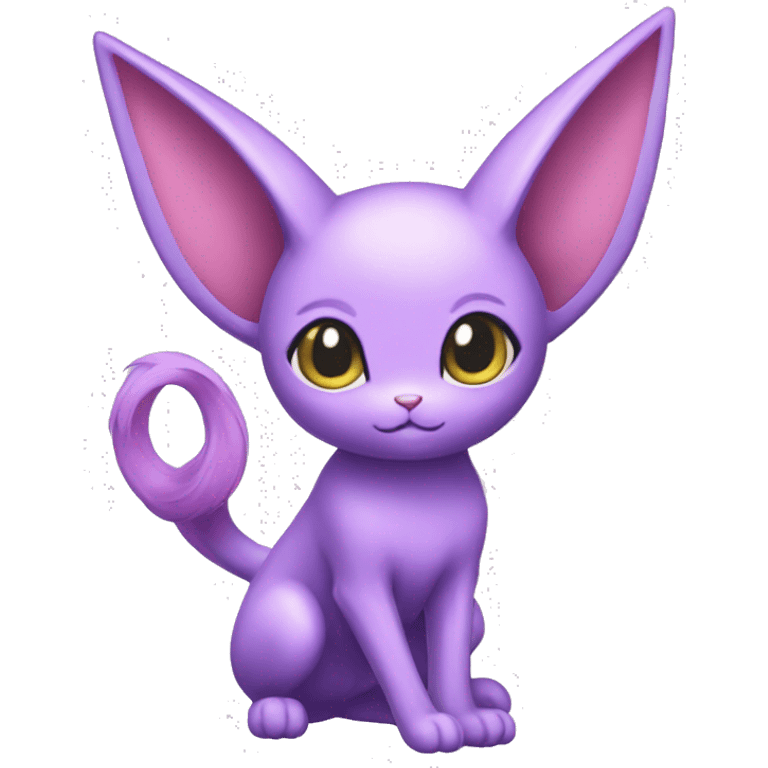 Kawaii Espeon full body emoji