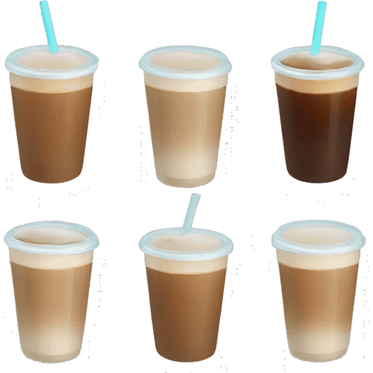 Ice coffee emoji