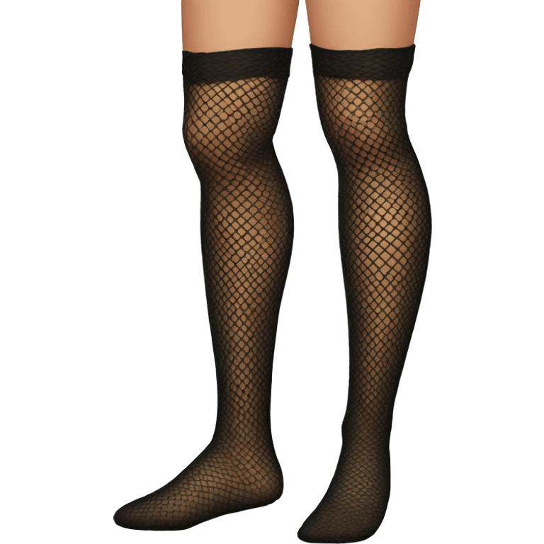 fishnet stockings leg emoji