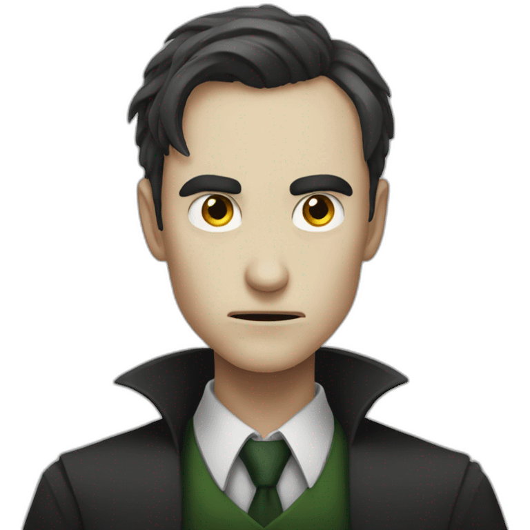 Tom riddle looking angry emoji