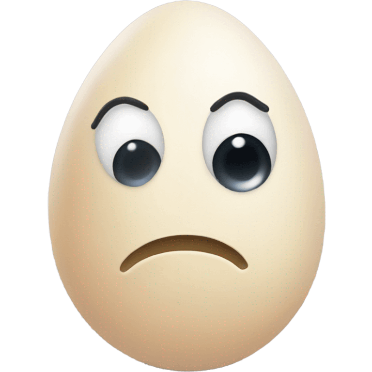 Egg crying emoji