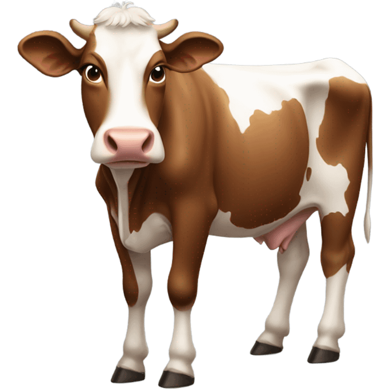 Brown cow emoji