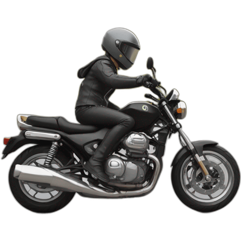 Même sur une moto emoji