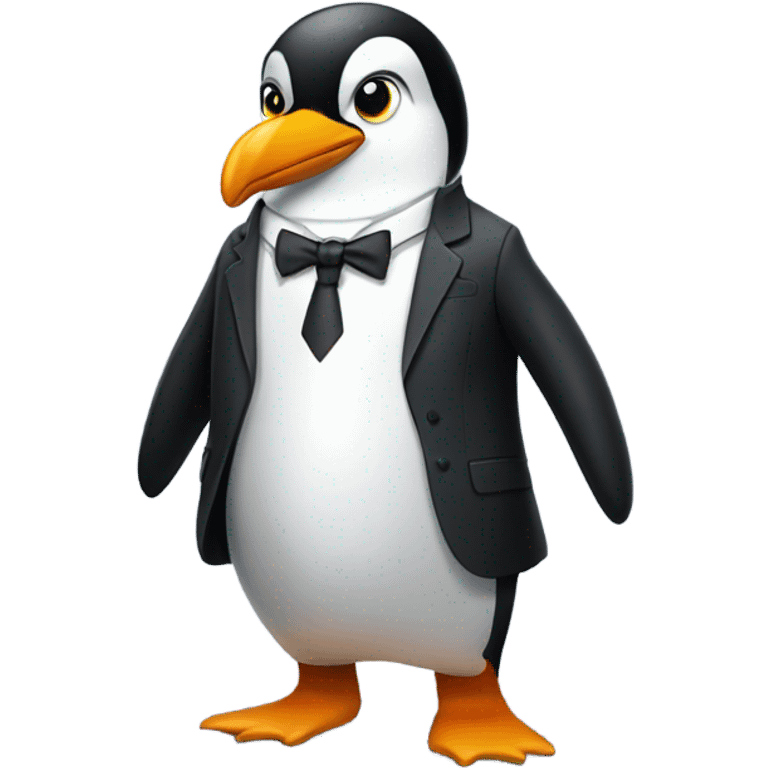 penguin wearing a suit emoji