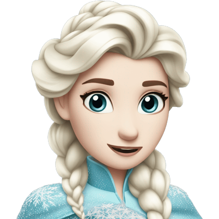 Elsa from frozen emoji