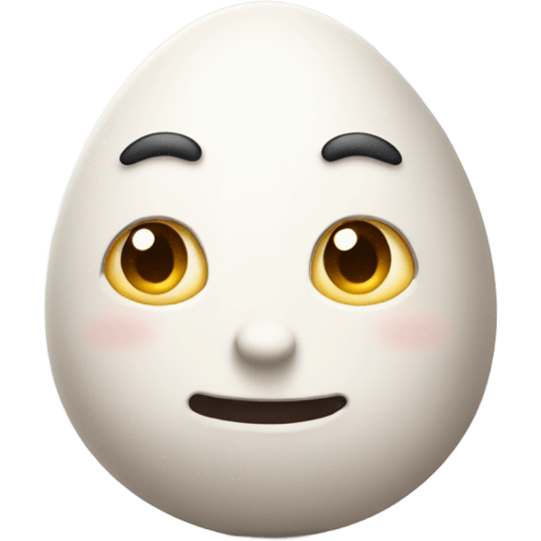 Egg head emoji