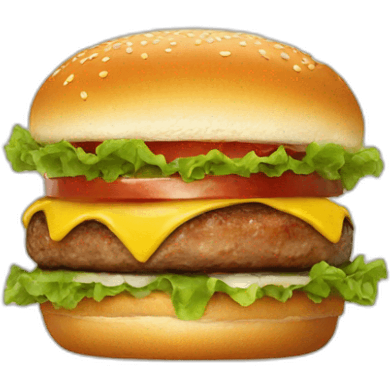 macron burger emoji