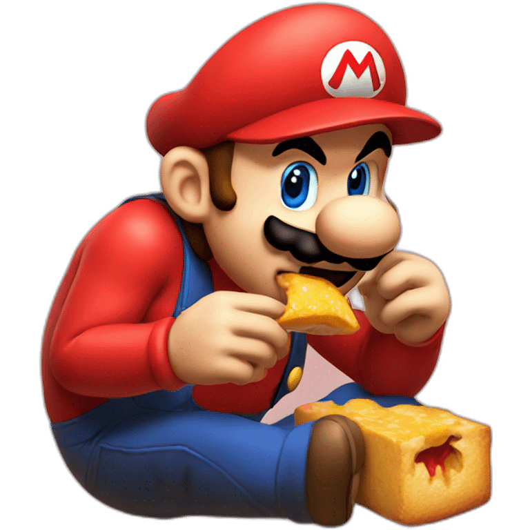 mario eating emoji emoji