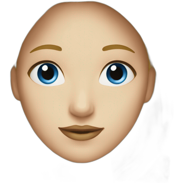 a woman with blue eyes and a woman with blond hair emoji