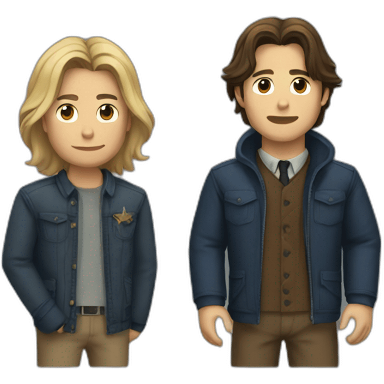 Dean and Sam winchester emoji