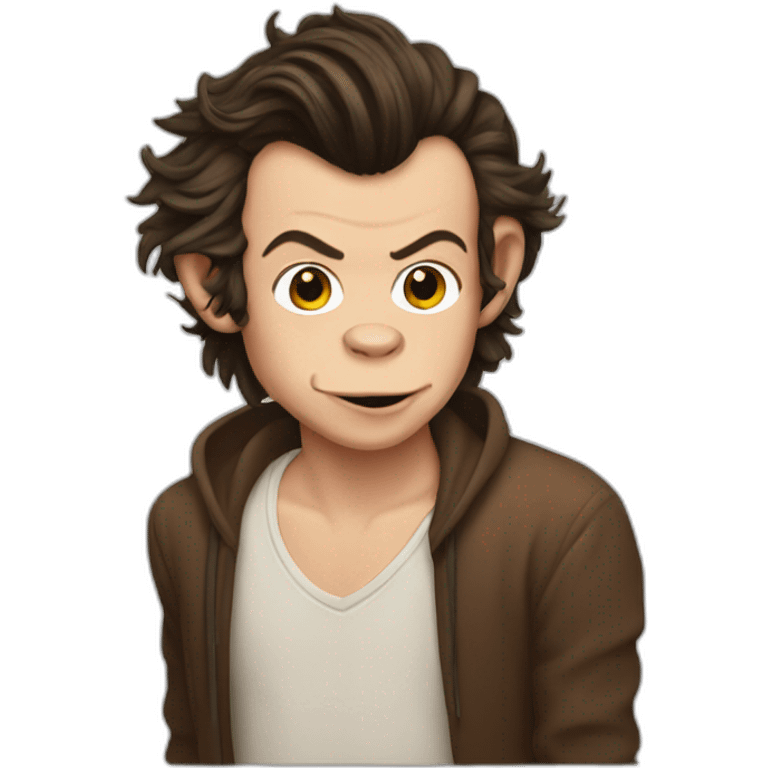 Harry styles as monkey emoji