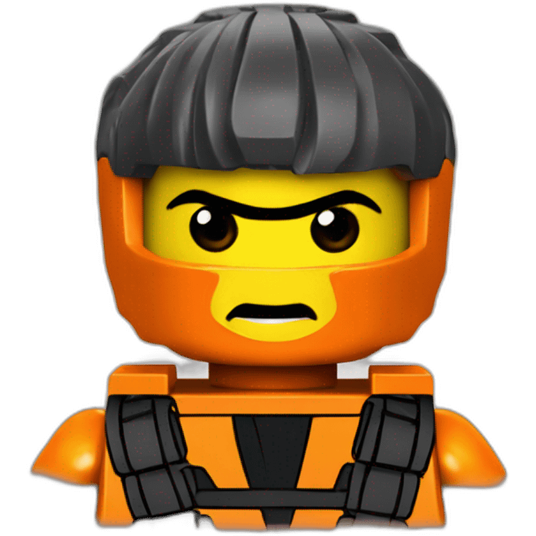 lego ninjago orange ninja with yellow skin emoji