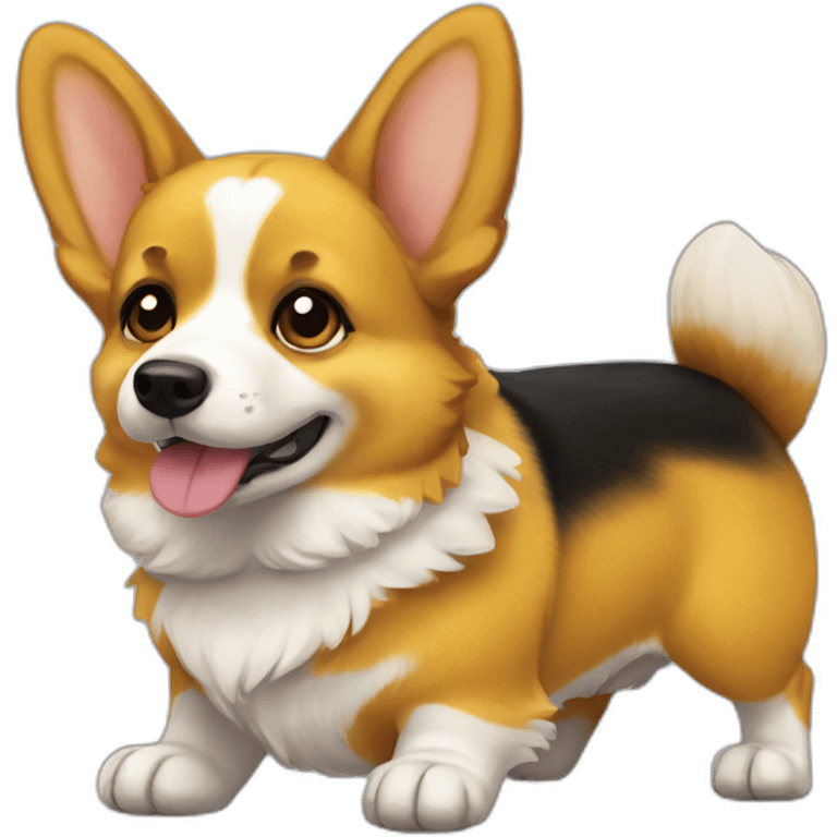 Corgi Hufflepuff emoji