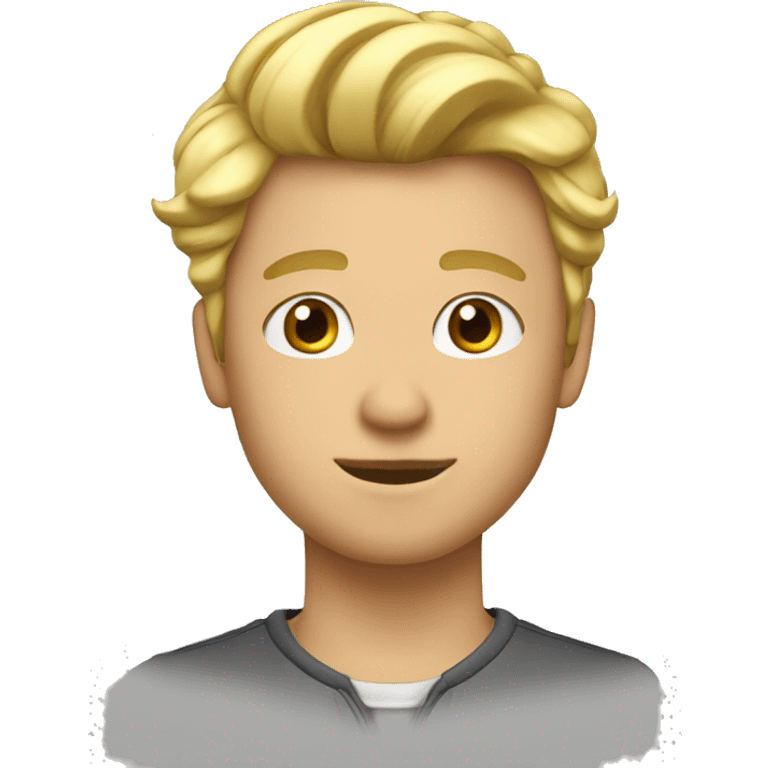 Garçon meche blond emoji