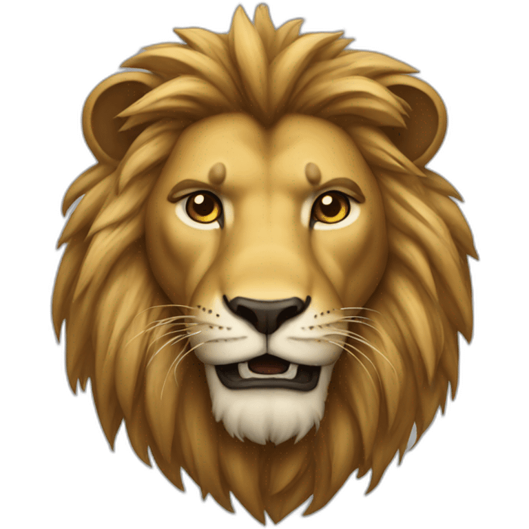 lion with thug emotion emoji