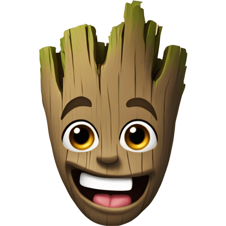 groot sticking out his tounge emoji