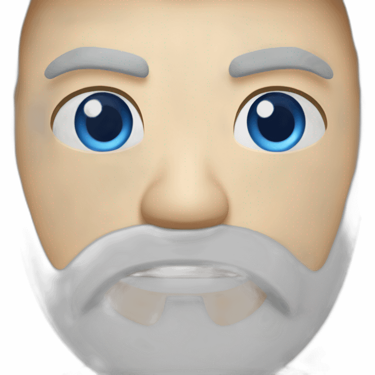 Kyokushin blue eyes beard in senza position emoji