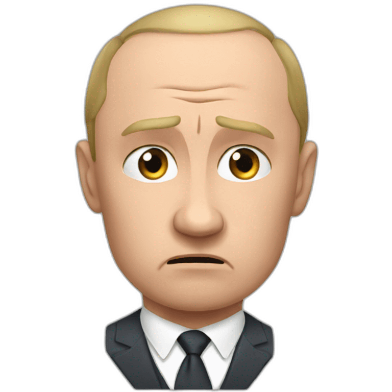 worried putin with muscles emoji