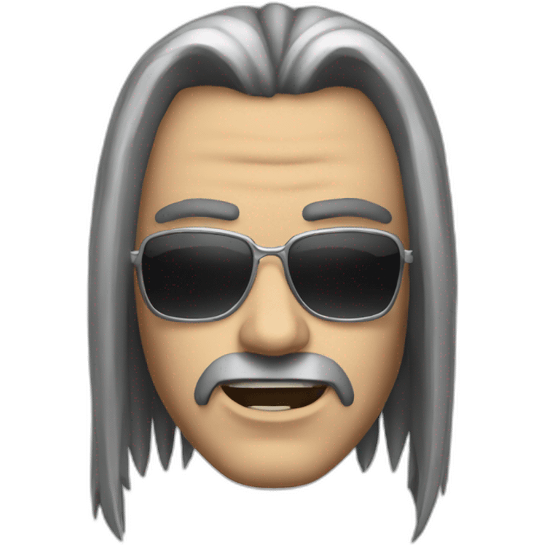 Hombre heavy metal emoji