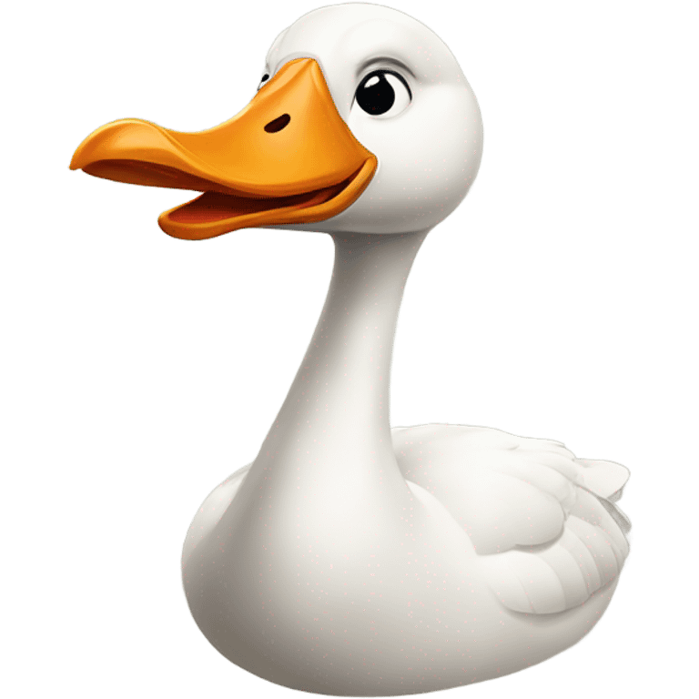 Silly geese goose emoji