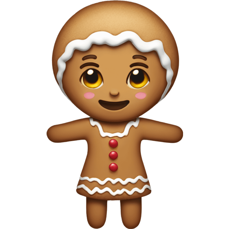 Gingerbread girl emoji